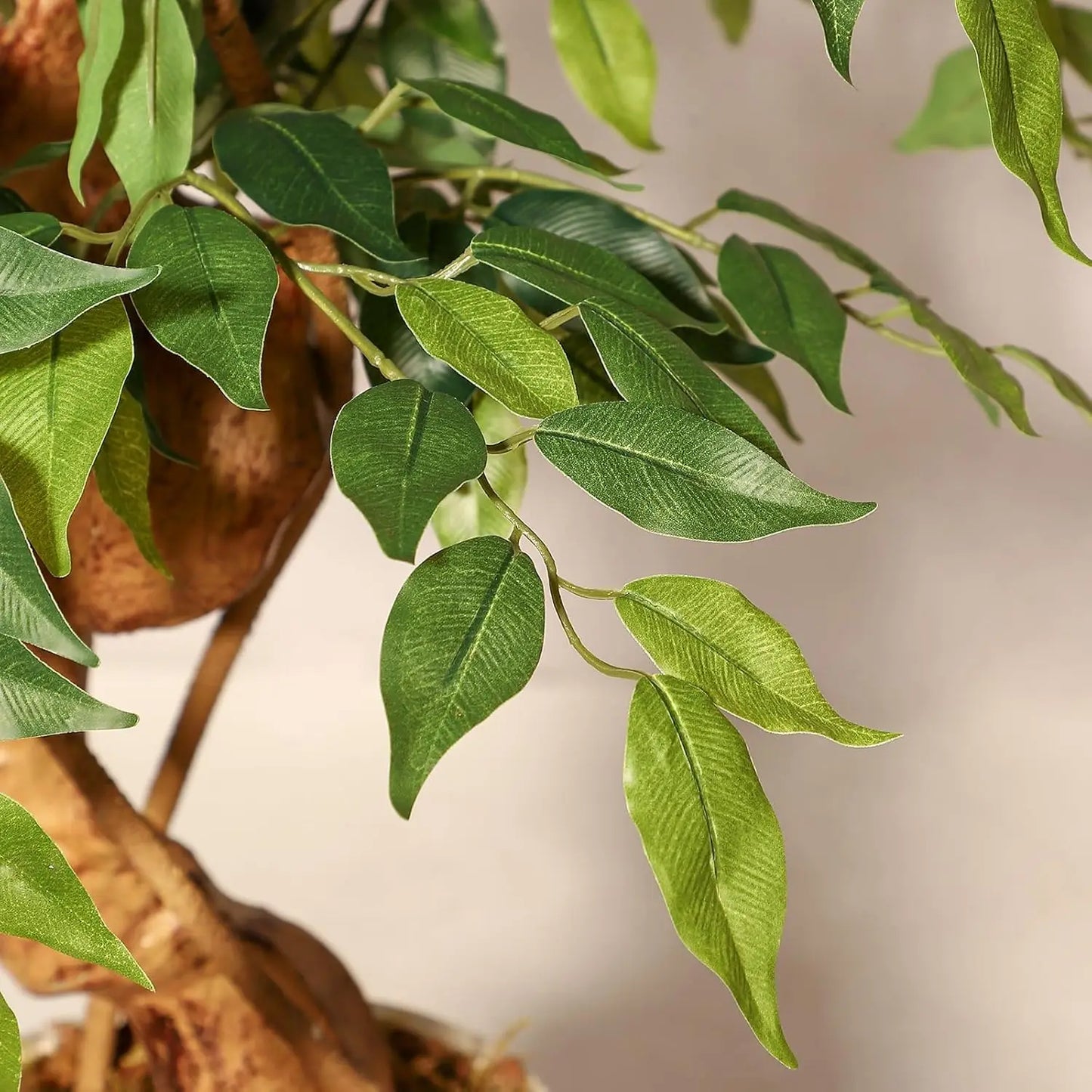 “Gracefully Twisted” – 5FT Faux Ficus Tree with Natural Vine Trunk