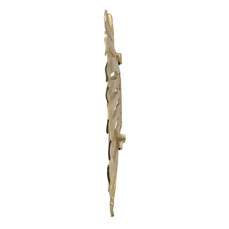 🌿“Where the Wild Grows in the Golden Stillness” – Sculptural Monstera Leaf Accent for Wall or Tabletop